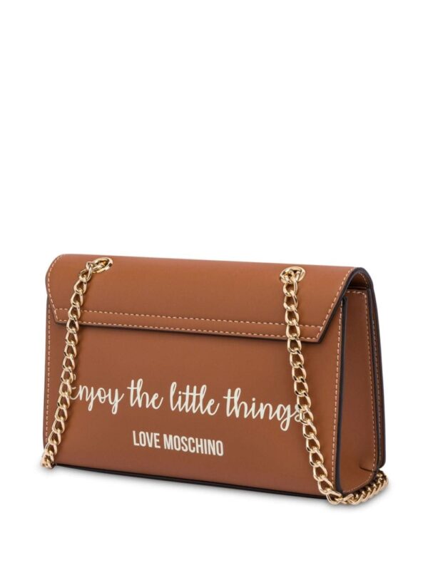 Love Moschino logo-plaque chain shoulder bag - Image 2