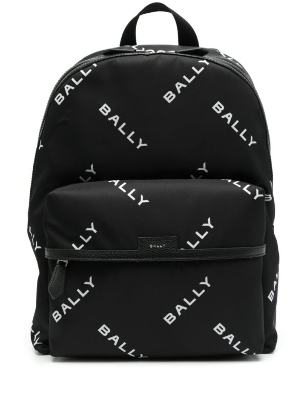 Bally Code logo-print backpack