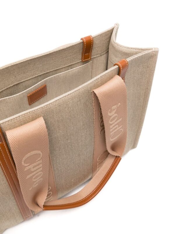 Chloé medium Woody tote bag - Image 5