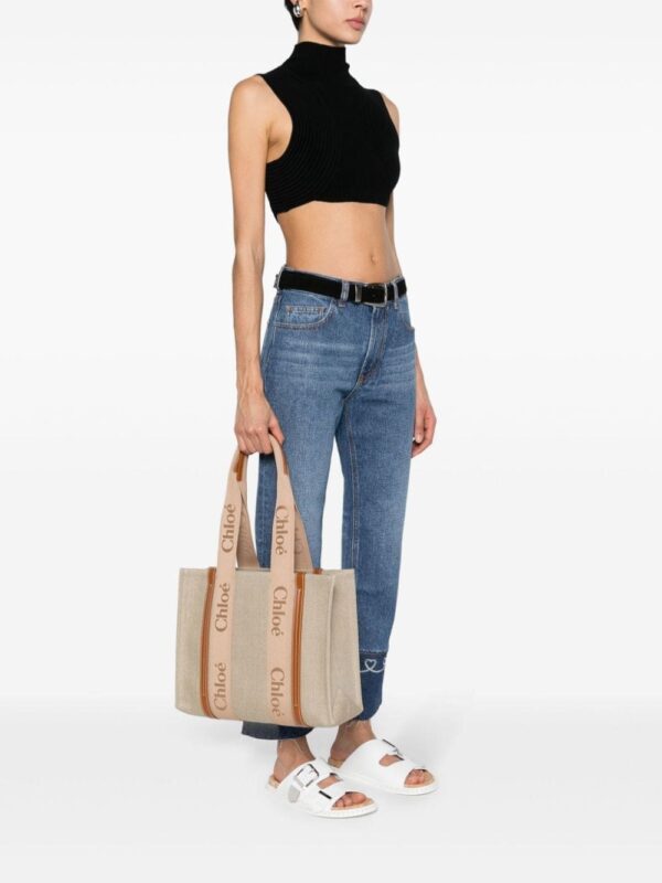 Chloé medium Woody tote bag - Image 2