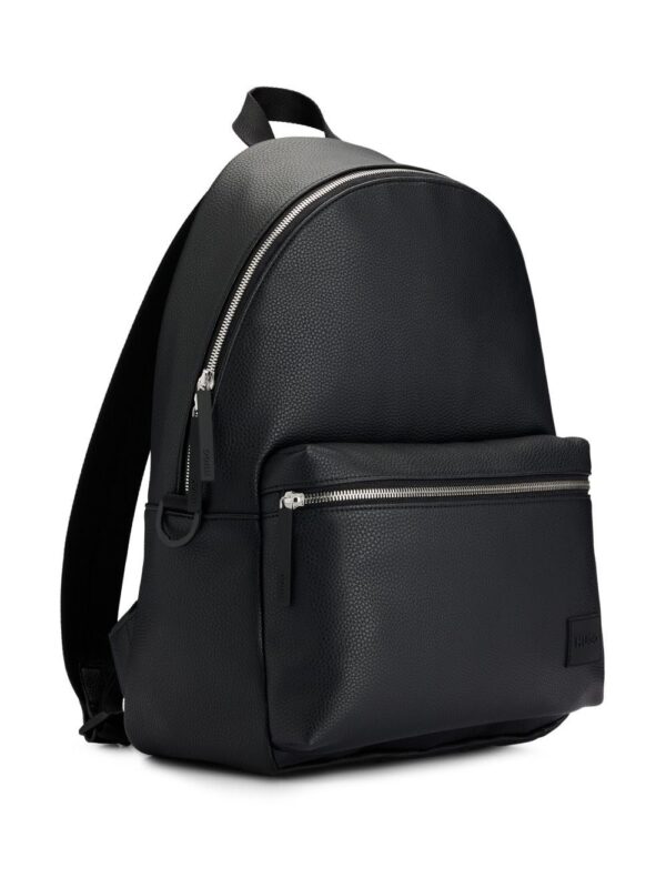 HUGO logo-patch grained-texture backpack - Image 5