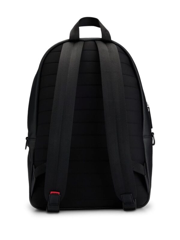 HUGO logo-patch grained-texture backpack - Image 4
