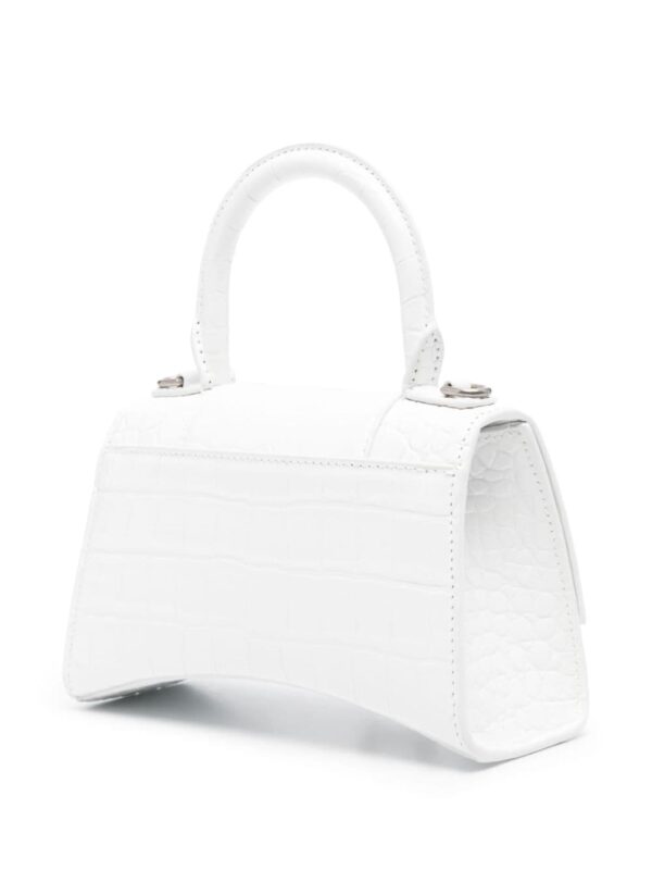 Balenciaga extra small Hourglass croc-embossed tote bag - Image 3