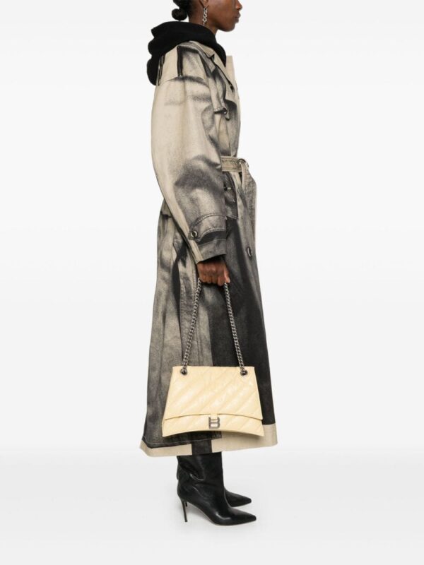 Balenciaga medium Crush leather shoulder bag - Image 2