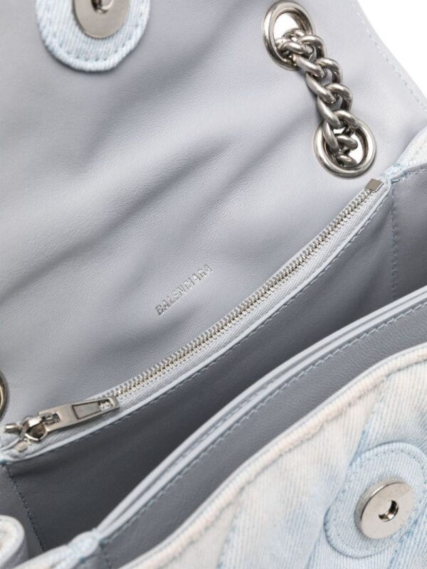 Balenciaga Crush denim shoulder bag - Image 5