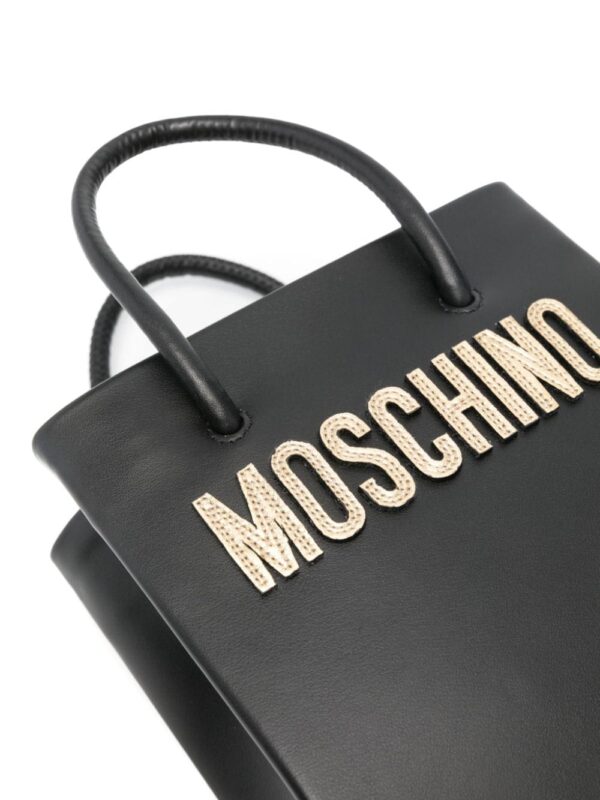 Moschino logo-lettering mini bag - Image 4