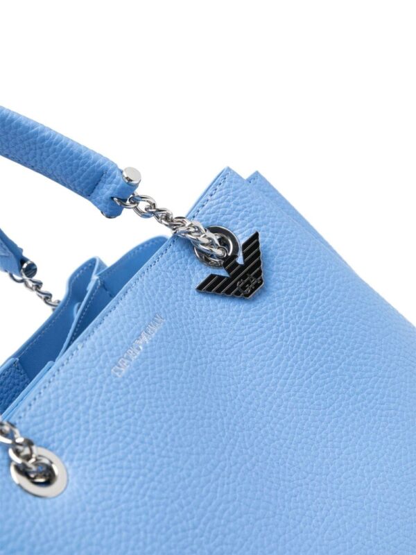 Emporio Armani logo-charm tote bag - Image 4