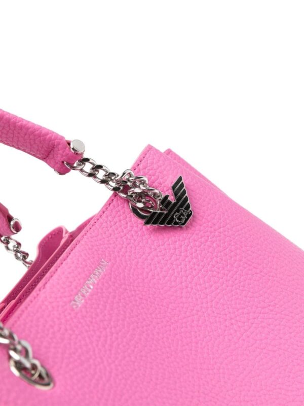 Emporio Armani logo-charm tote bag - Image 4