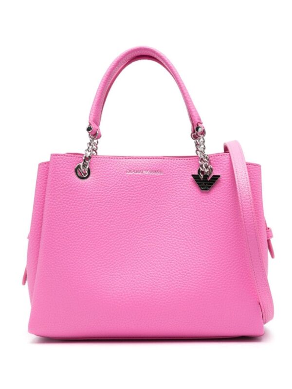 Emporio Armani logo-charm tote bag