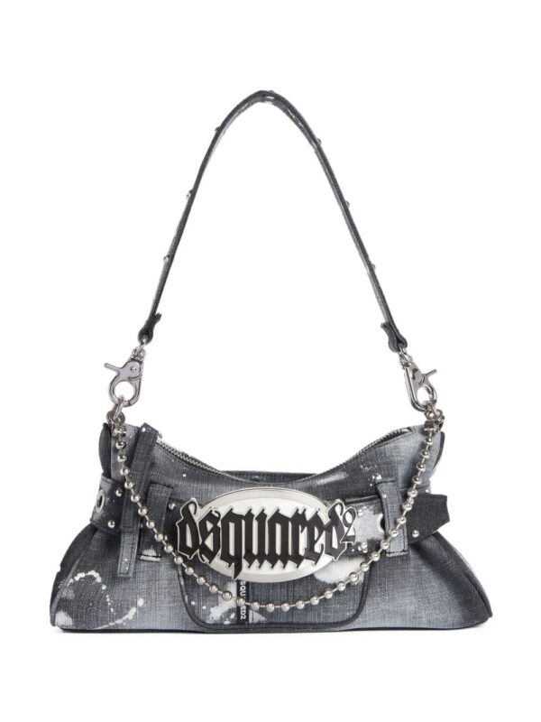 DSQUARED2 Gothic denim shoulder bag