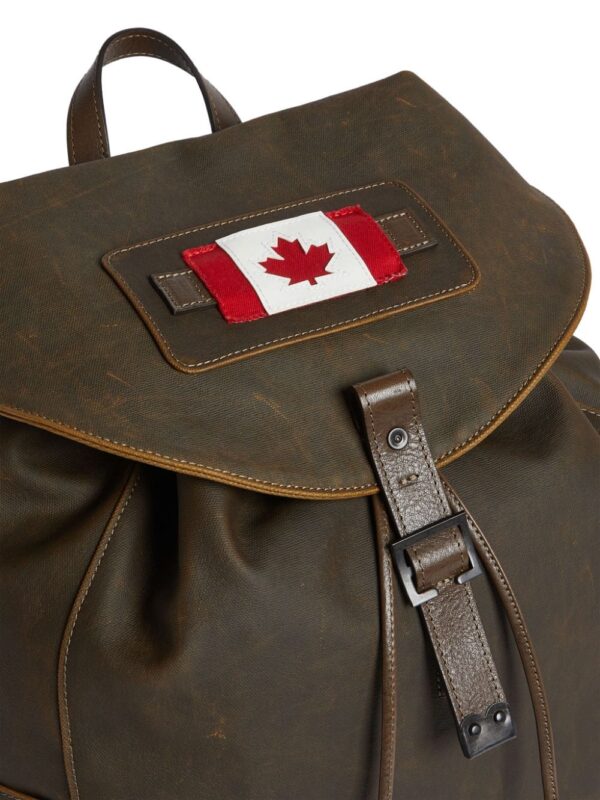 DSQUARED2 logo patch leather backpack - Image 5