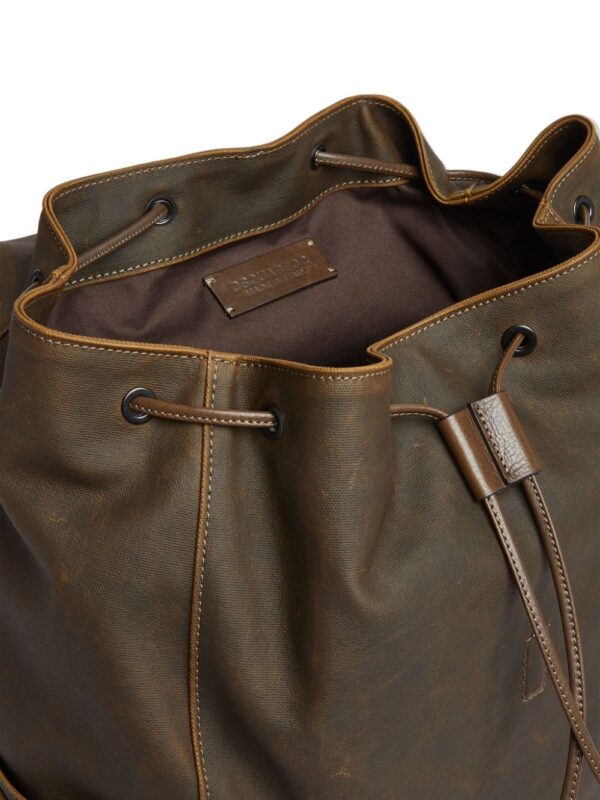 DSQUARED2 logo patch leather backpack - Image 4