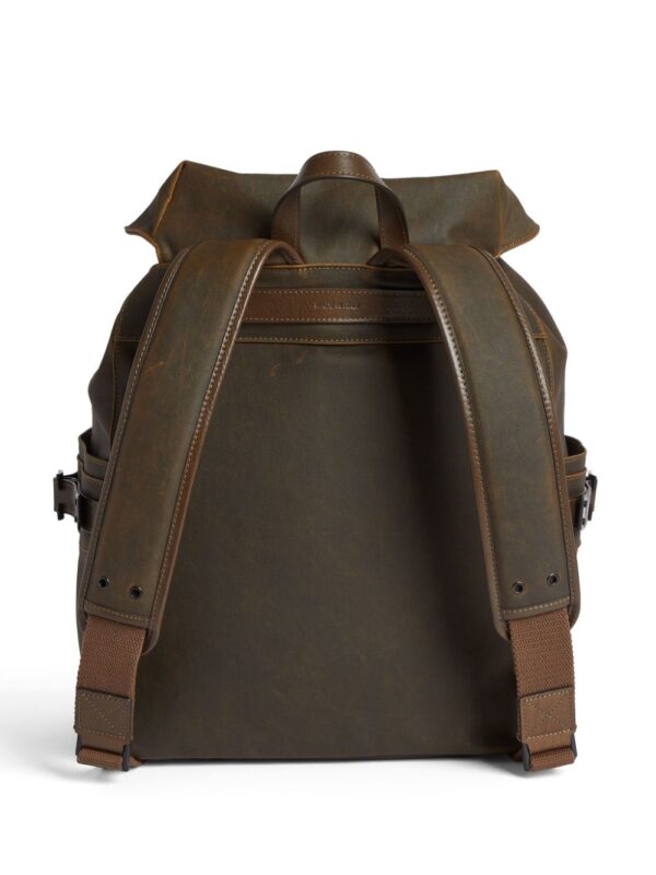 DSQUARED2 logo patch leather backpack - Image 2