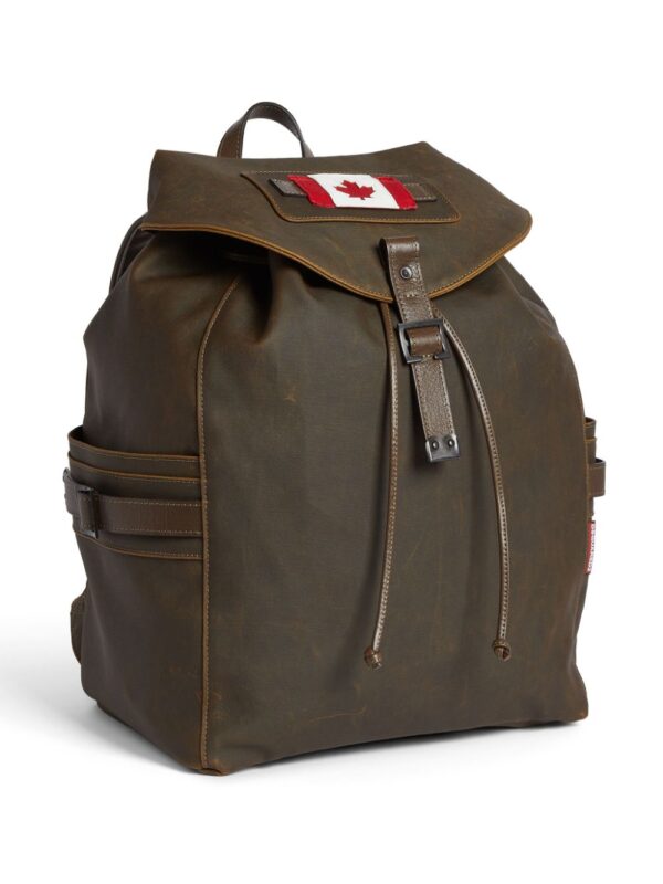DSQUARED2 logo patch leather backpack - Image 3