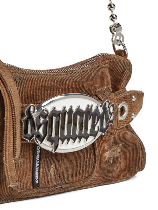 DSQUARED2 Gothic corduroy clutch bag - Image 5