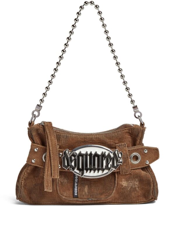 DSQUARED2 Gothic corduroy clutch bag