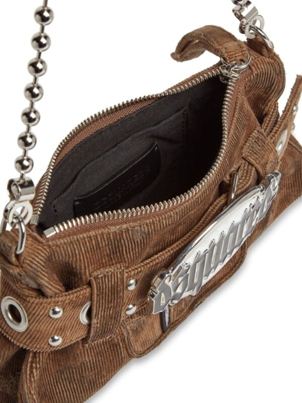 DSQUARED2 Gothic corduroy clutch bag - Image 4