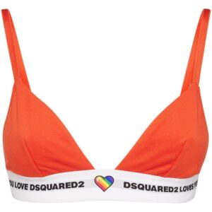 DSQUARED2 Canadian Lodge triangle-cup bra