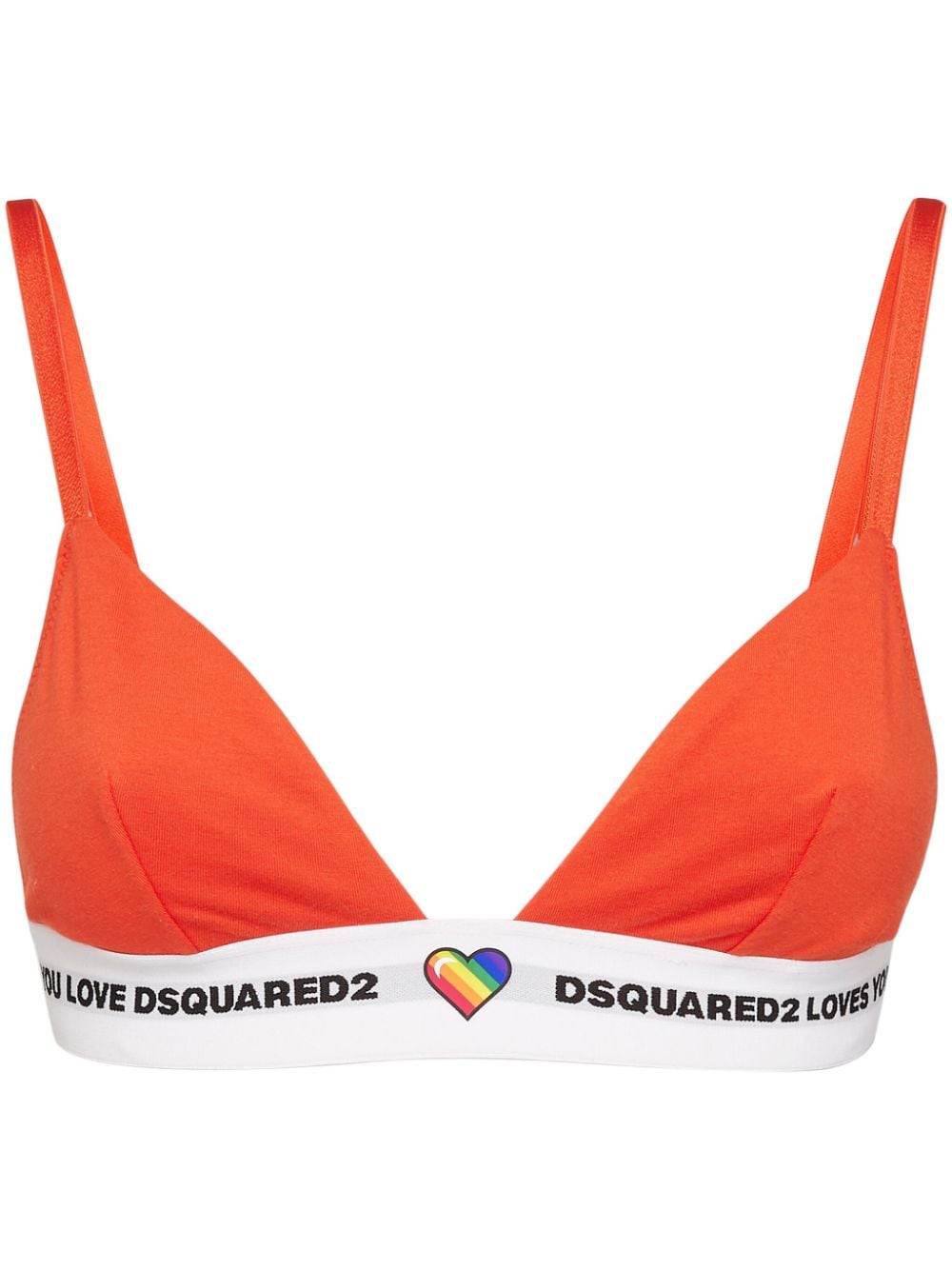 DSQUARED2 Canadian Lodge triangle-cup bra