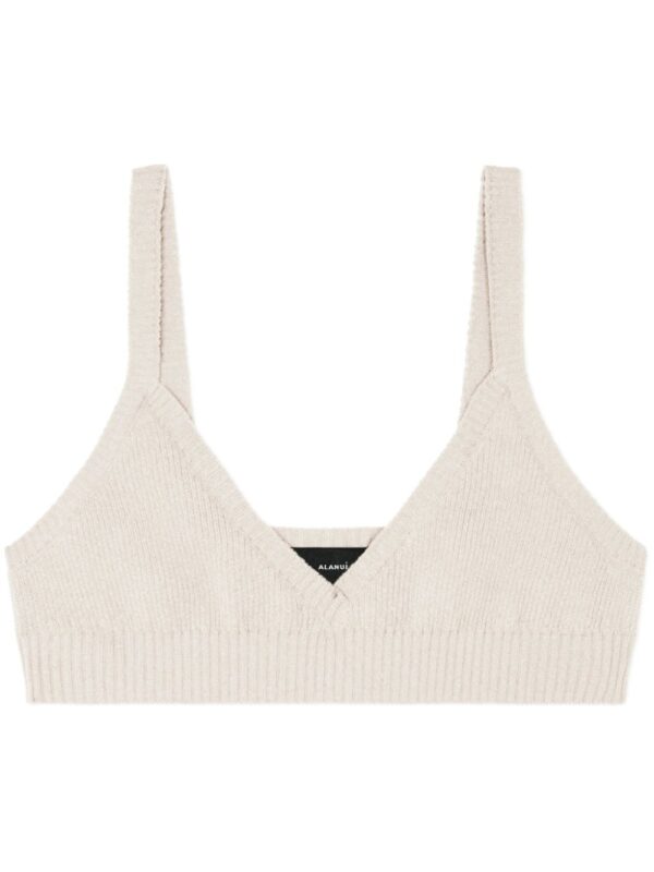 Alanui  knitted cashmere bralette