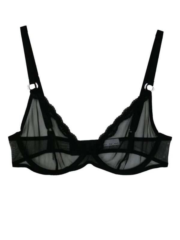 Fleur Du Mal  Demi sheer tulle bra