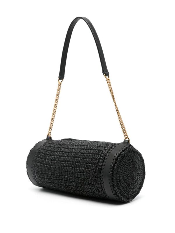 Saint Laurent small Sade raffia shoulder bag - Image 3