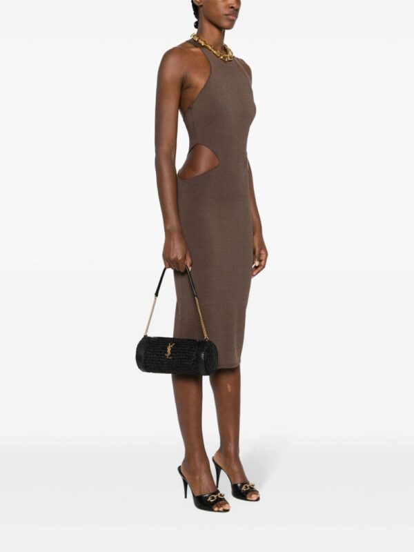 Saint Laurent small Sade raffia shoulder bag - Image 2