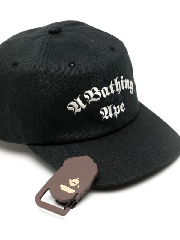 A BATHING APE® logo-embroidered flat-peak cap - Image 2