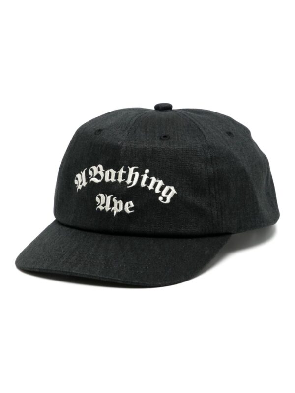 A BATHING APE® logo-embroidered flat-peak cap