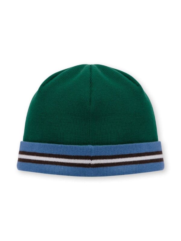 Moschino logo-appliqué virgin wool beanie - Image 2