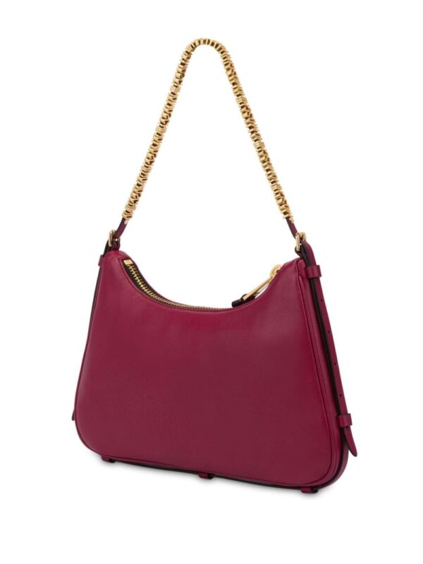 Moschino logo-print leather shoulder bag - Image 2
