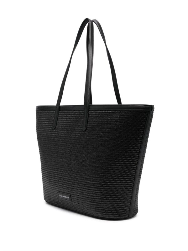 Karl Lagerfeld K/Essential raffia tote bag - Image 3