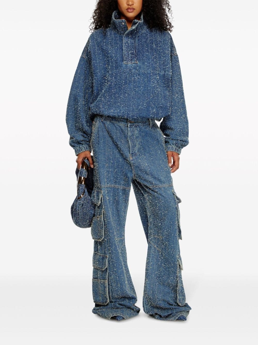 Diesel Grab-D denim tote bag - Image 2