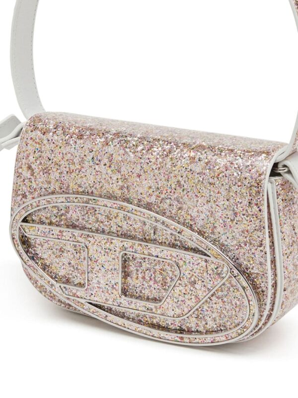 Diesel 1DR glitter-embellishment shoulder bag - Image 5