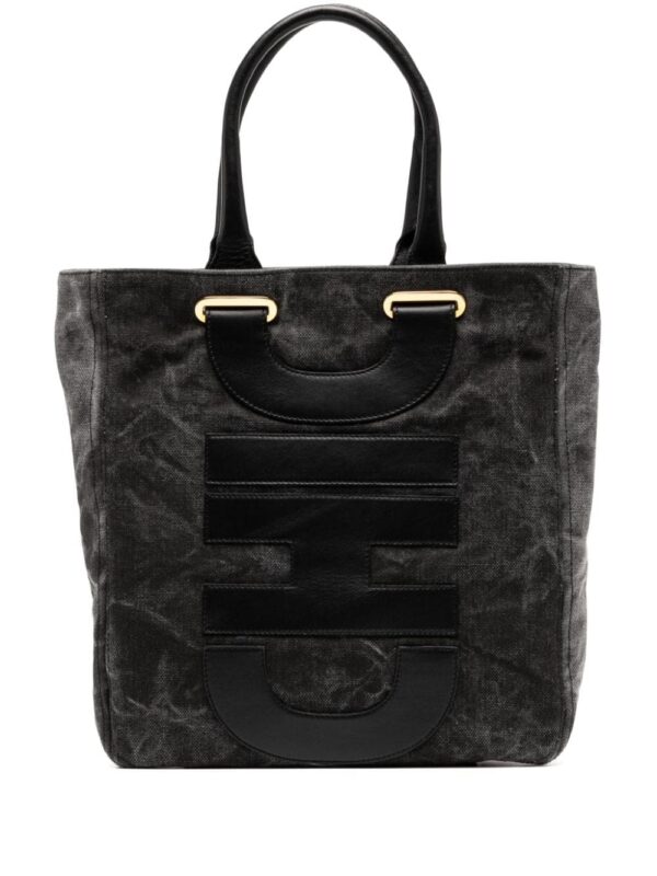 Moschino logo-appliqué tote bag