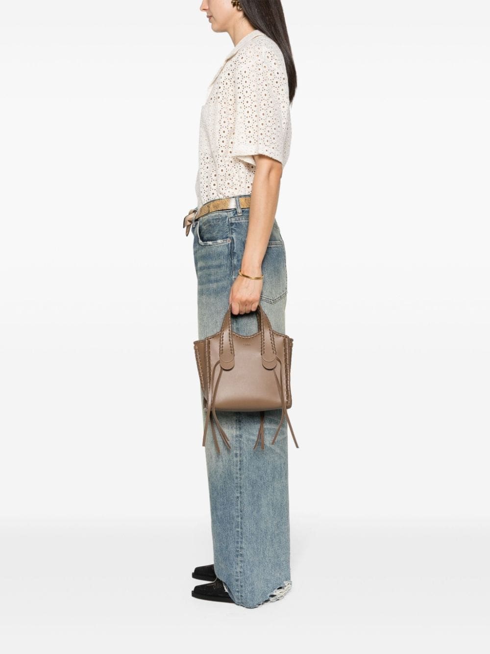 Chloé small Mony leather tote bag - Image 2
