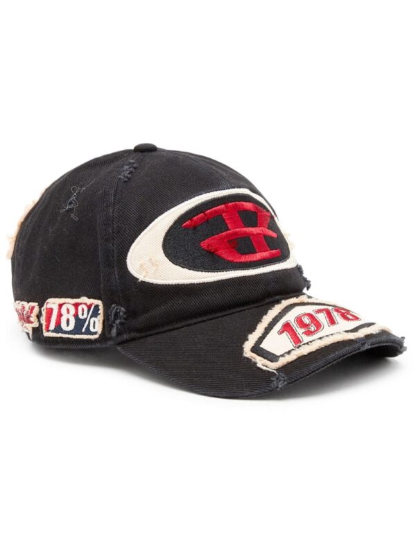 Diesel C-Braff distressed-effect cap