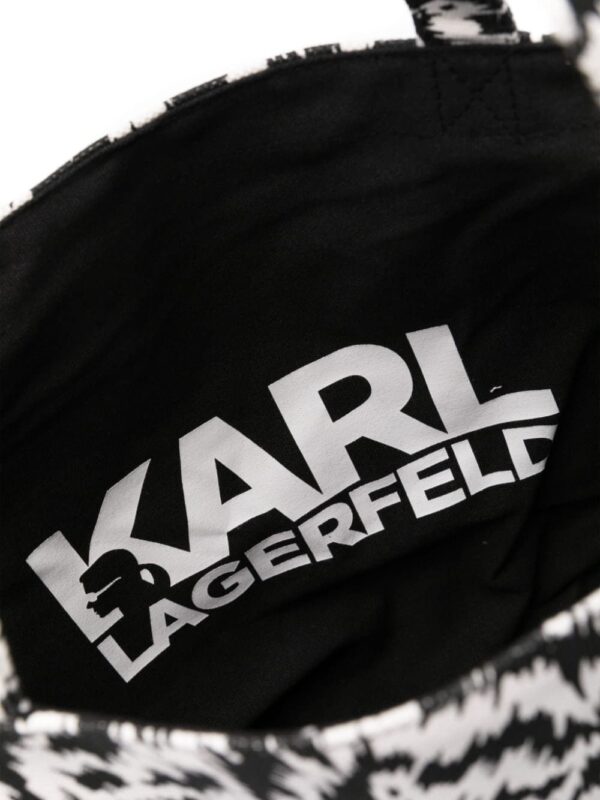 Karl Lagerfeld zebra-print tote bag - Image 5