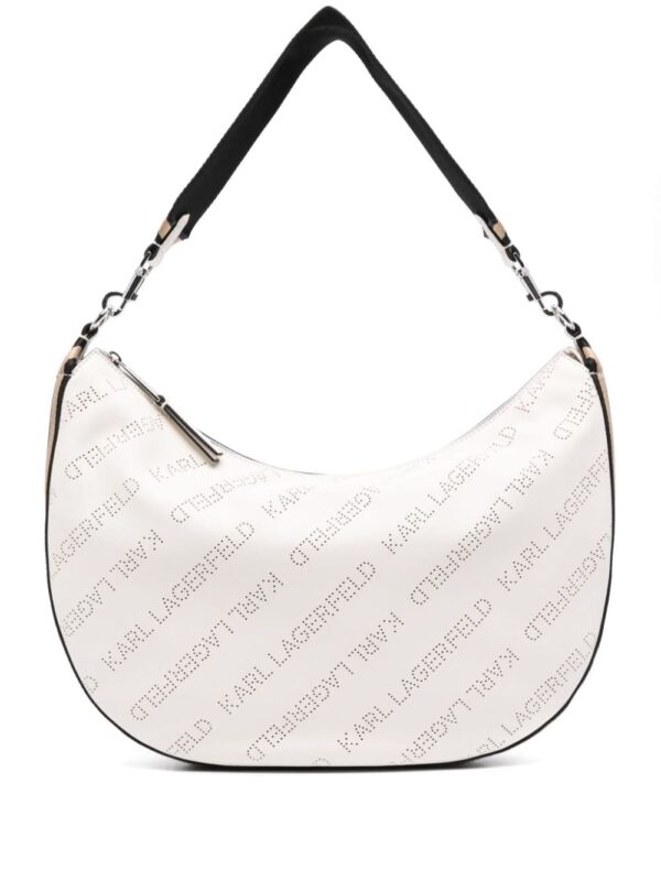 Karl Lagerfeld K/Moon perforated-logo shoulder bag