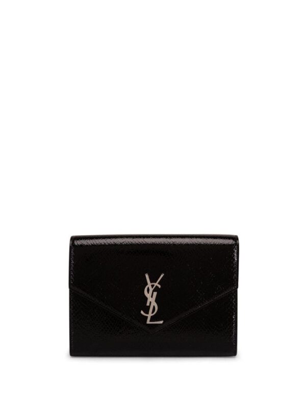 Saint Laurent Cassandre patent-leather clutch bag