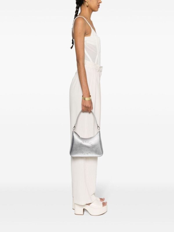 Stella McCartney studded-logo metallic shoulder bag - Image 2