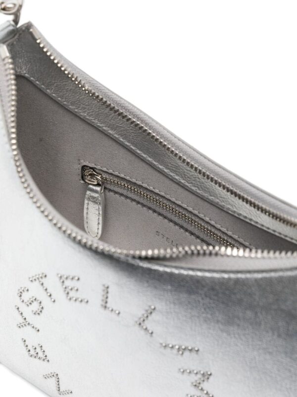 Stella McCartney studded-logo metallic shoulder bag - Image 5