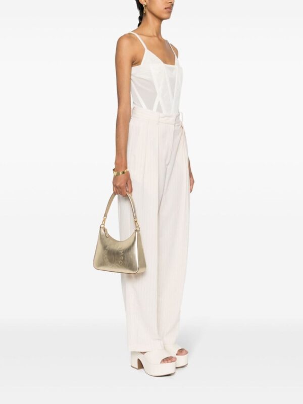Stella McCartney studded-logo metallic shoulder bag - Image 2