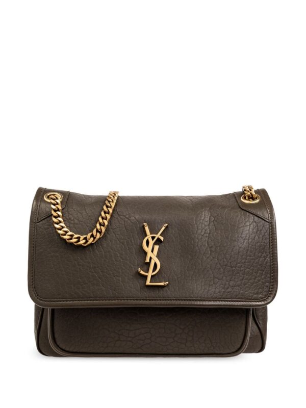 Saint Laurent Niki logo-plaque leather shoulder bag