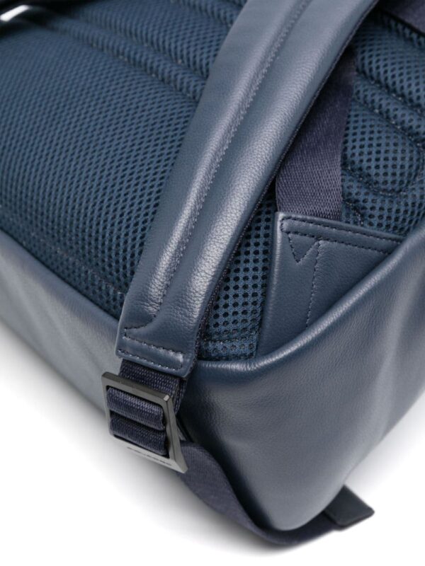 PIQUADRO logo-plaque leather laptop backpack - Image 3