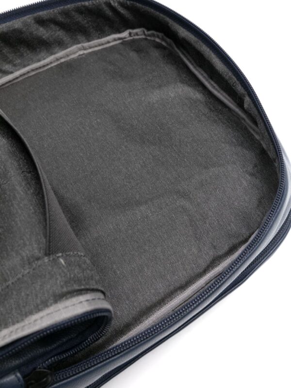 PIQUADRO logo-plaque leather laptop backpack - Image 4