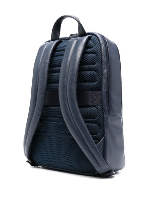 PIQUADRO logo-plaque leather laptop backpack - Image 2