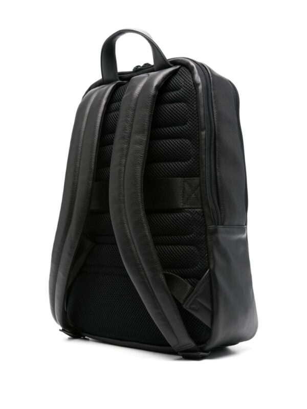 PIQUADRO logo-plaque leather laptop backpack - Image 2