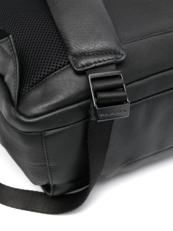 PIQUADRO Akron logo-lettering leather backpack - Image 3