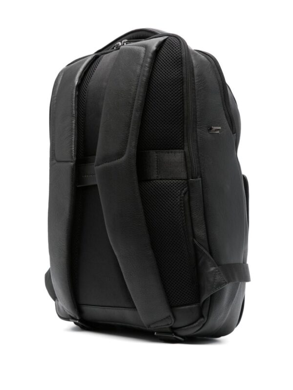 PIQUADRO Akron logo-lettering leather backpack - Image 2